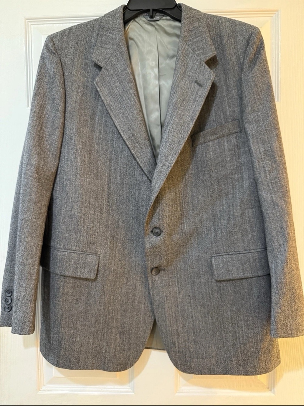 Givenchy Gray Wool Blend Two-Button Sport Coat